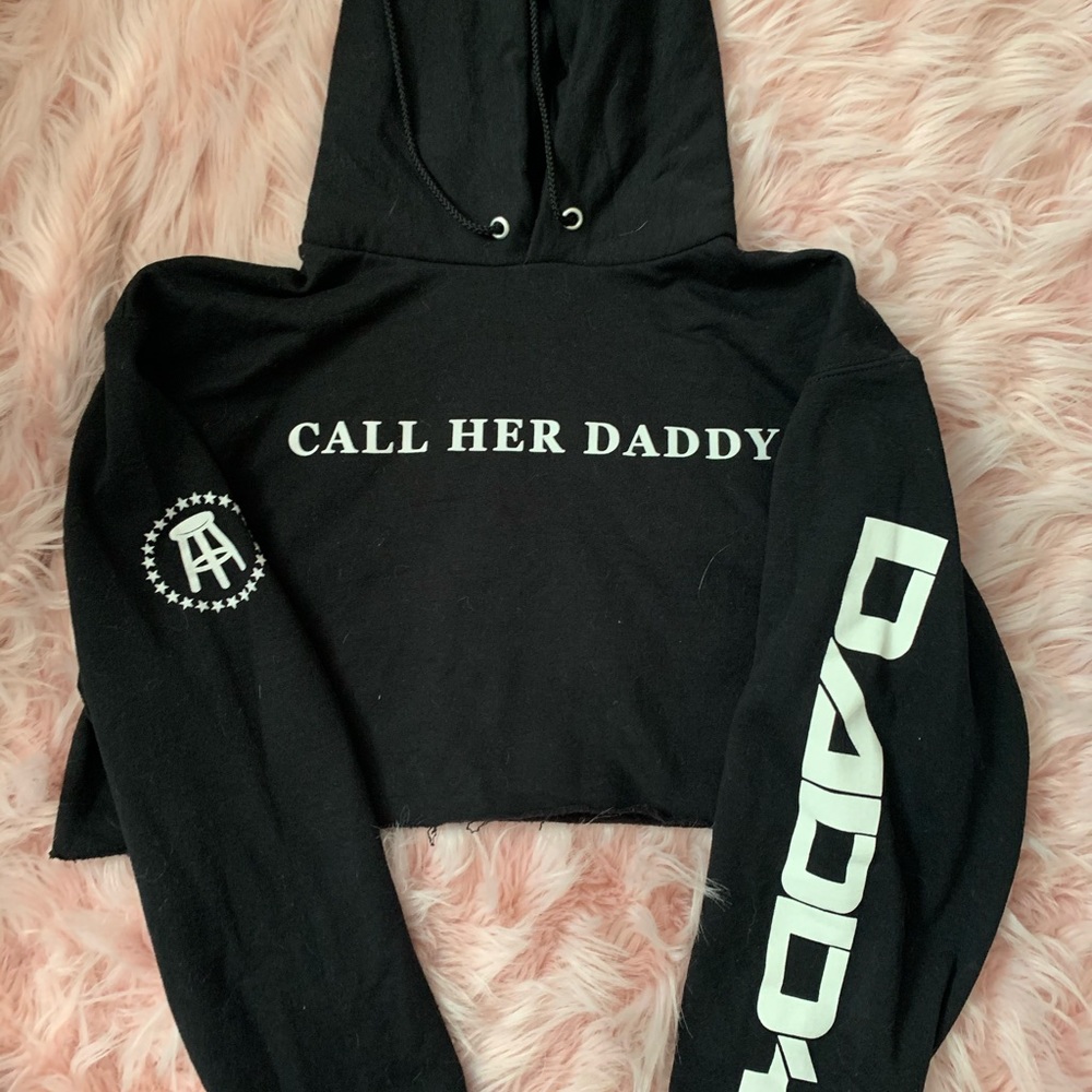 Call her daddy cropped sweatshirt